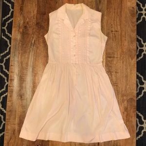Vintage Pastel Pink Shirt Dress